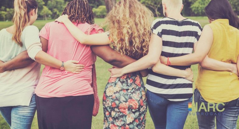 Diverse group of women about to become surrogates