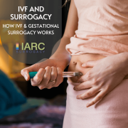 a surrogate using a syringe during her IVF surrogacy journey