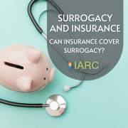 a piggy bank by a stethoscope representing the cost of surrogacy with insurance